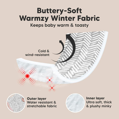 Portable Diaper Changing Pad and Car Seat Cover for Babies - Waterproof Foldable Baby Changing Mat - Baby Car Seat Canopy for Spring, Autumn, Winter