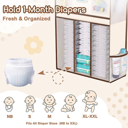 Baby Nursery Over The Door Organizer, 10 Pocket Hanging Storage