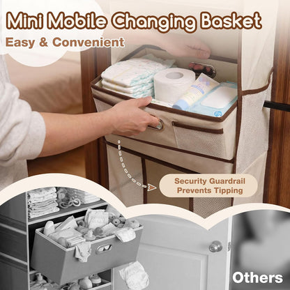 Baby Nursery Over The Door Organizer, 10 Pocket Hanging Storage