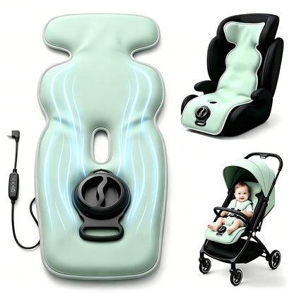 Baby Stroller Cooling Pad, Ice Water Circulation Car Seat Cooling Pad, No Fan No Noise No Battery Safe Cooling Mat, Tech Fabric Easy Clean, Universal Fit for Infant Toddler Summer Travel