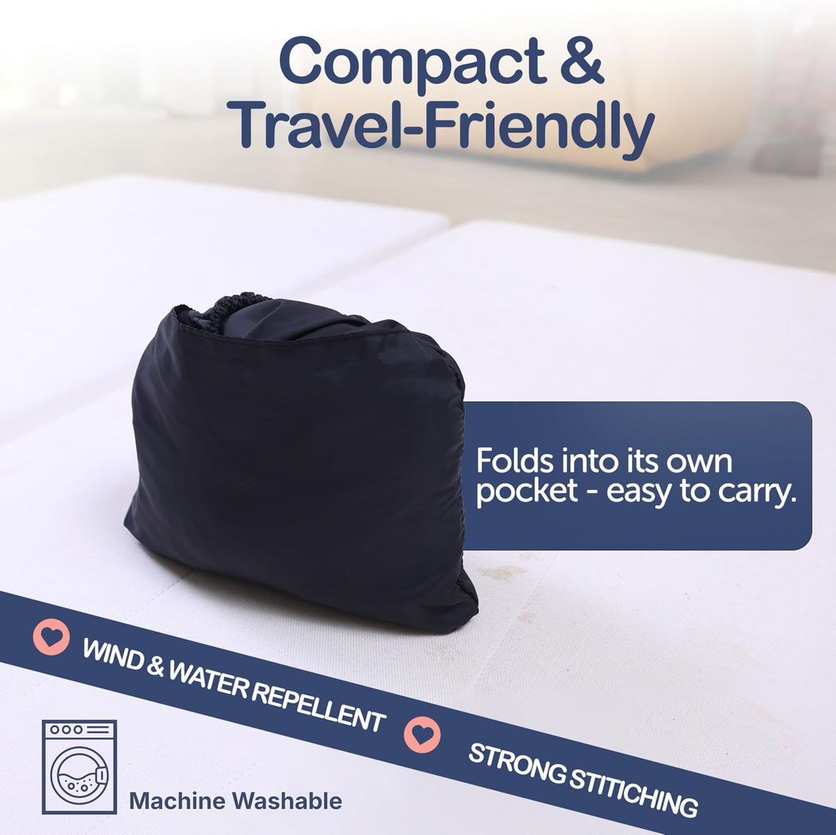 Baby Carrier Cover Winter with Detachable Hood - Windproof & Water-Resistant Winter Car Seat Cover Baby Girl & Boy, Universal Travel Carrier & Stroller Blankets for Babies