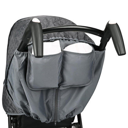 Stroller Rain Cover,Universal Stroller Accessory,Waterproof,Windproof Protection,Protect from Dust Snow,Baby Travel Weather Shield (Dark Grey)