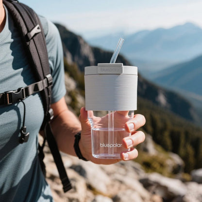 16oz/480ml Iced Coffee Cups With Lids And Straws,Reusable Leakproof Glass Tumbler,Water Bottles,Cold Brew,Drinking Jars For Juicing,Matcha,Tea,Smoothie For Travel,Office (Off-White)