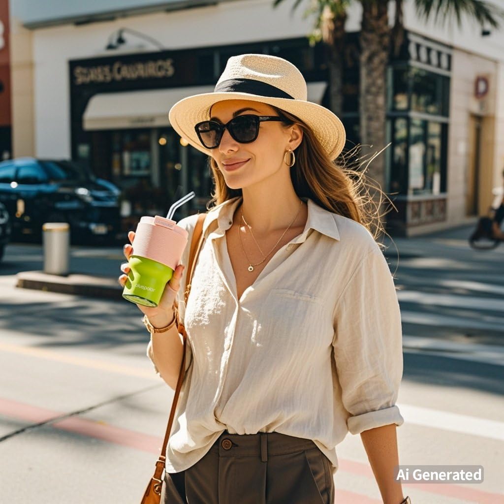 16oz/480ml Iced Coffee Cups With Lids And Straws,Reusable Leakproof Glass Tumbler,Water Bottles,Cold Brew,Drinking Jars For Juicing,Matcha,Tea,Smoothie For Travel,Office (Off-White)