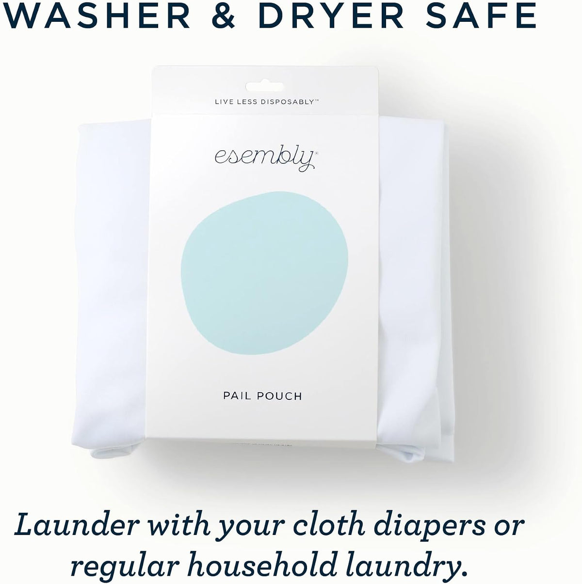 Pail Pouch for Diaper Pail - Sea Salt, One Size