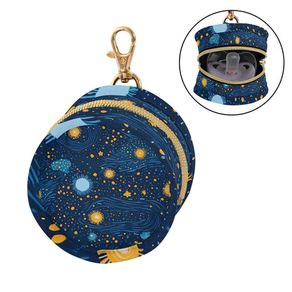 Night Sky with Bright Stars Baby Pacifier Holder Case, Dustproof Portable Storage Box for Diaper Bag Purse, Pacifier Storage Container for Boys & Girls