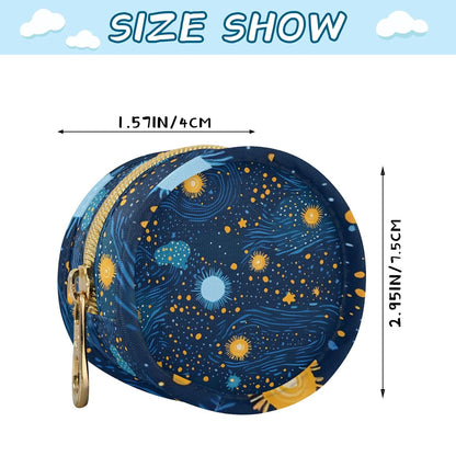 Night Sky with Bright Stars Baby Pacifier Holder Case, Dustproof Portable Storage Box for Diaper Bag Purse, Pacifier Storage Container for Boys & Girls