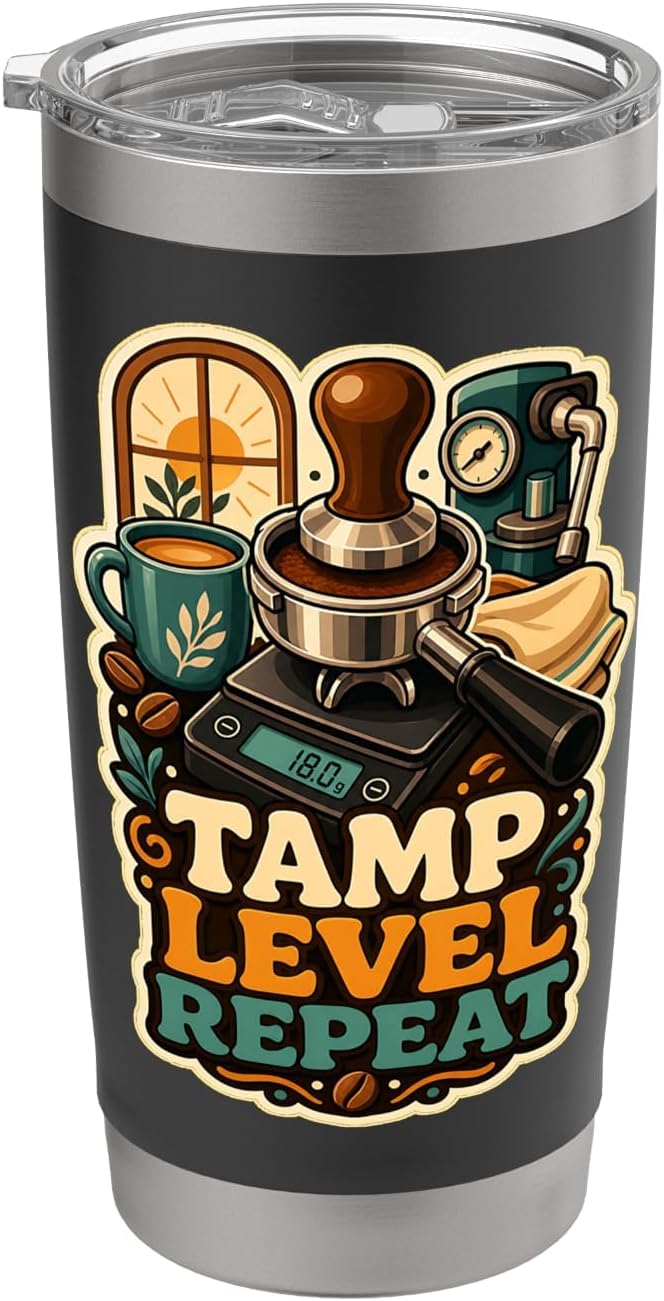 TAMP LEVEL REPEAT Hobby Table Calm Stainless Steel Insulated Tumbler