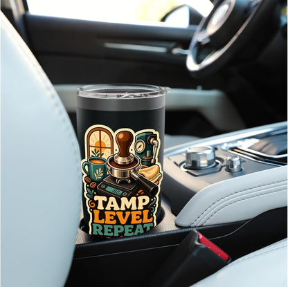 TAMP LEVEL REPEAT Hobby Table Calm Stainless Steel Insulated Tumbler