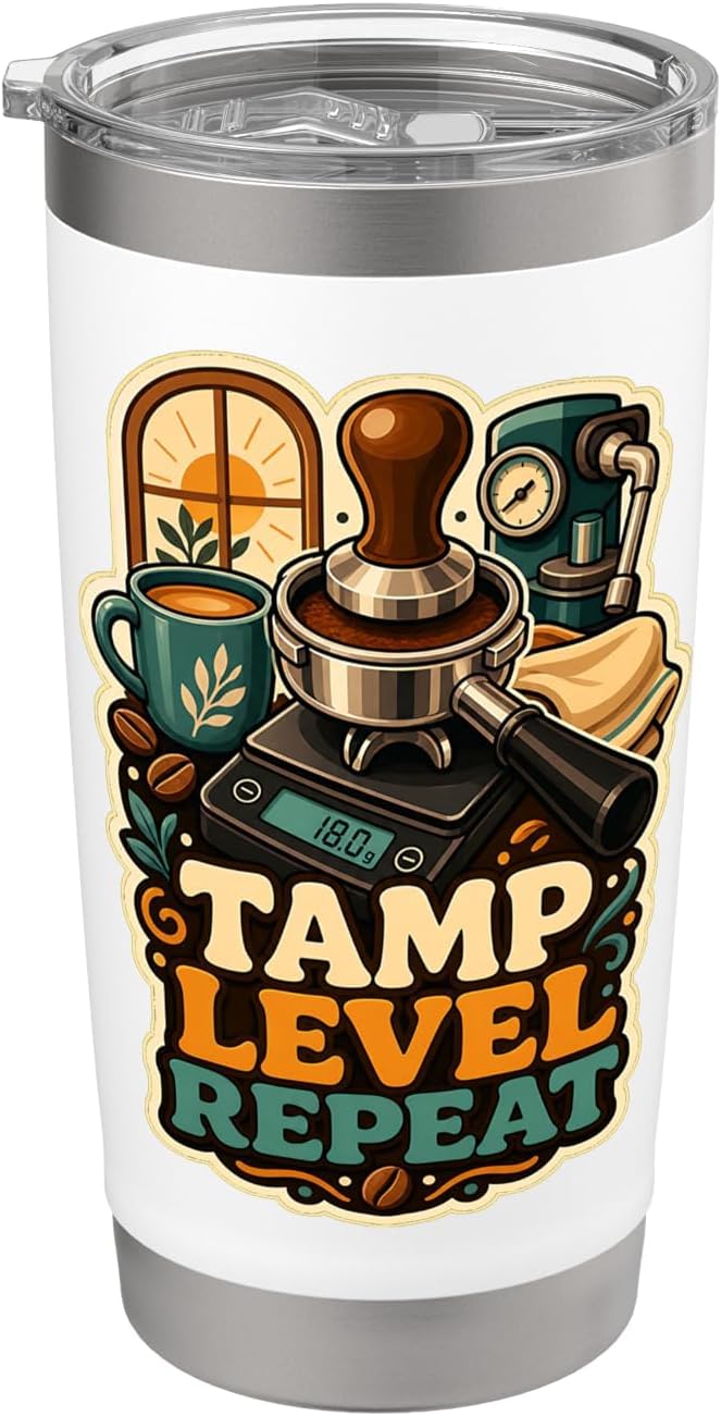 TAMP LEVEL REPEAT Hobby Table Calm Stainless Steel Insulated Tumbler