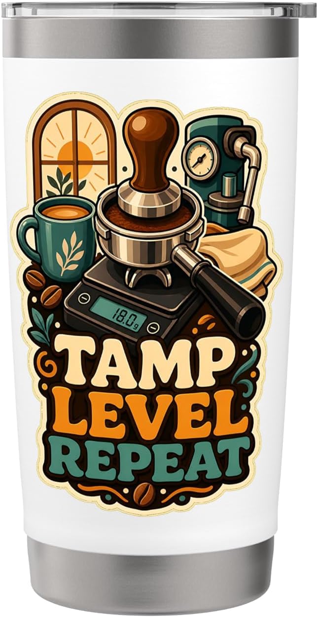 TAMP LEVEL REPEAT Hobby Table Calm Stainless Steel Insulated Tumbler