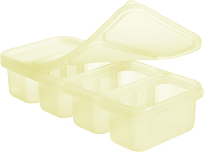Silicone Freezer Tray with Lid, 1/2 Cup Baby Food Molds (Blueberry)