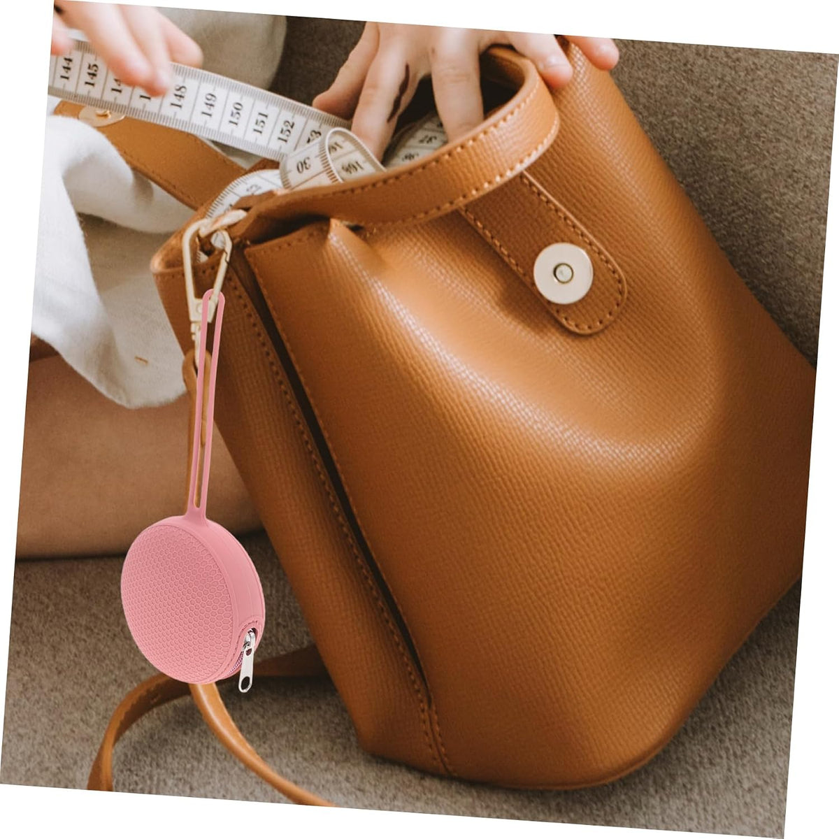 Pacifier Storage Holder Case Sturdy Zippers Portable Bag for Diaper Bag Silicone