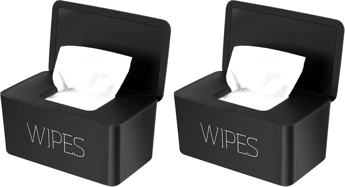Wipes Dispenser, Baby Wipe Holder, Keeps Wipes Fresh, Refillable Wipe Container Baby Wipes Case for Bathroom Wipes Pouch Case, Deep Blue