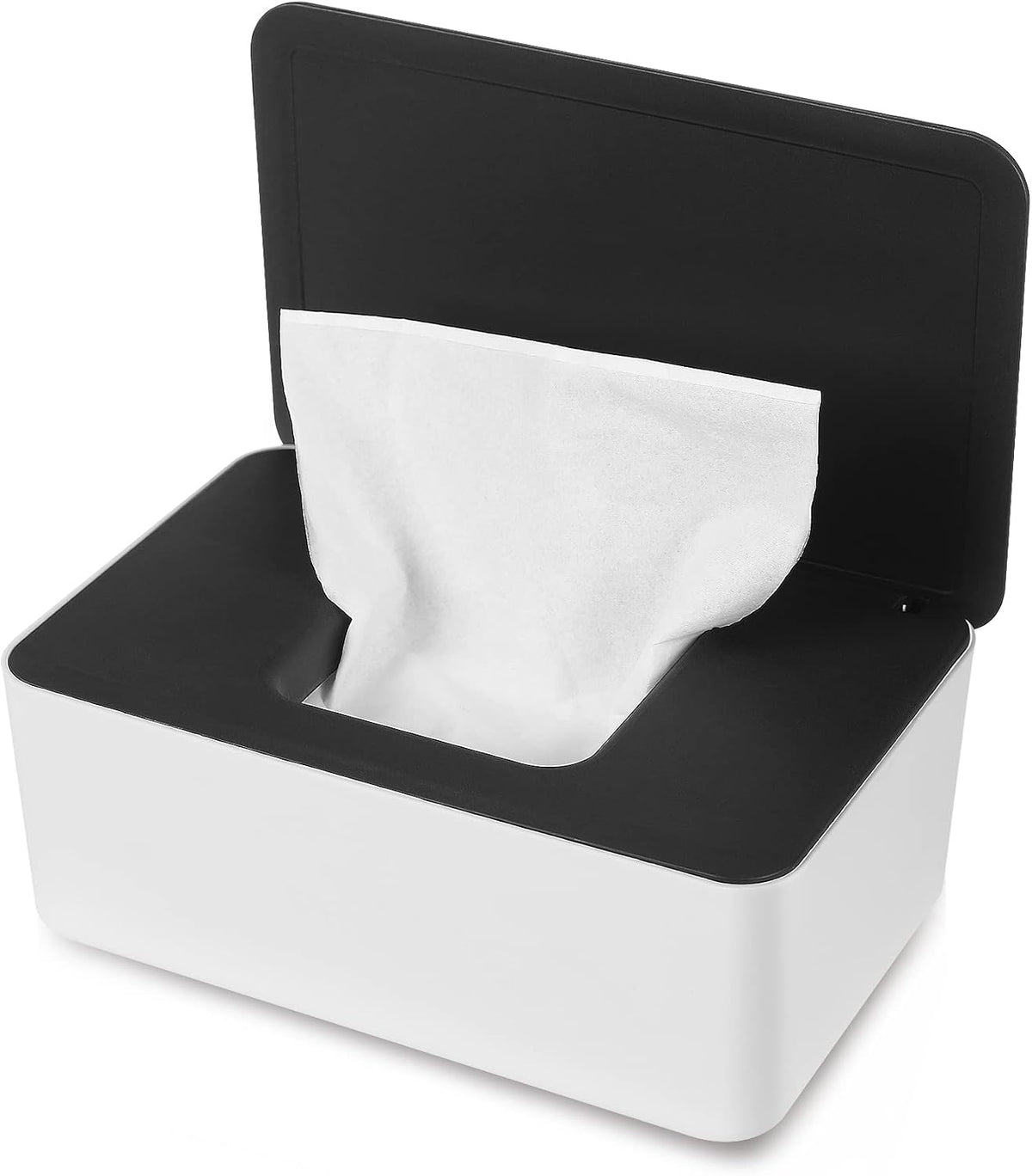 Wipes Dispenser, Baby Wipe Holder, Keeps Wipes Fresh, Refillable Wipe Container Baby Wipes Case for Bathroom Wipes Pouch Case, Deep Blue