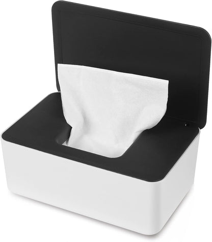 Wipes Dispenser, Baby Wipe Holder, Keeps Wipes Fresh, Refillable Wipe Container Baby Wipes Case for Bathroom Wipes Pouch Case, Deep Blue
