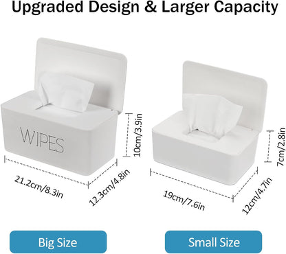 Wipes Dispenser, Baby Wipe Holder, Keeps Wipes Fresh, Refillable Wipe Container Baby Wipes Case for Bathroom Wipes Pouch Case, Deep Blue