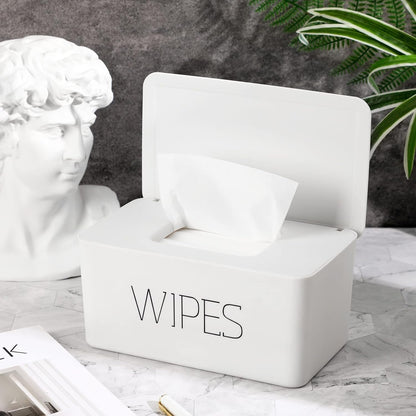 Wipes Dispenser, Baby Wipe Holder, Keeps Wipes Fresh, Refillable Wipe Container Baby Wipes Case for Bathroom Wipes Pouch Case, Deep Blue