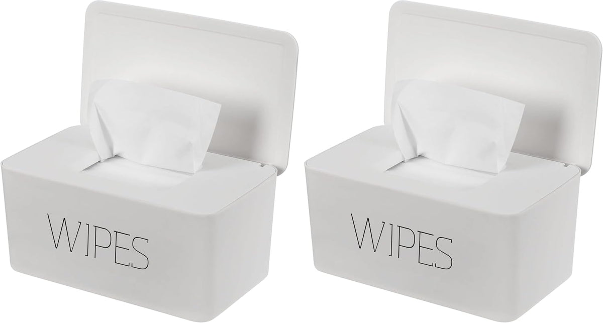 Wipes Dispenser, Baby Wipe Holder, Keeps Wipes Fresh, Refillable Wipe Container Baby Wipes Case for Bathroom Wipes Pouch Case, Deep Blue