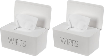 Wipes Dispenser, Baby Wipe Holder, Keeps Wipes Fresh, Refillable Wipe Container Baby Wipes Case for Bathroom Wipes Pouch Case, Deep Blue