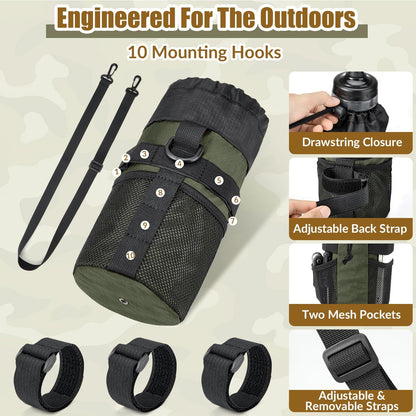 Bike Water Bottle Holder, Insulated Bicycle Cup Holder for Handlebar