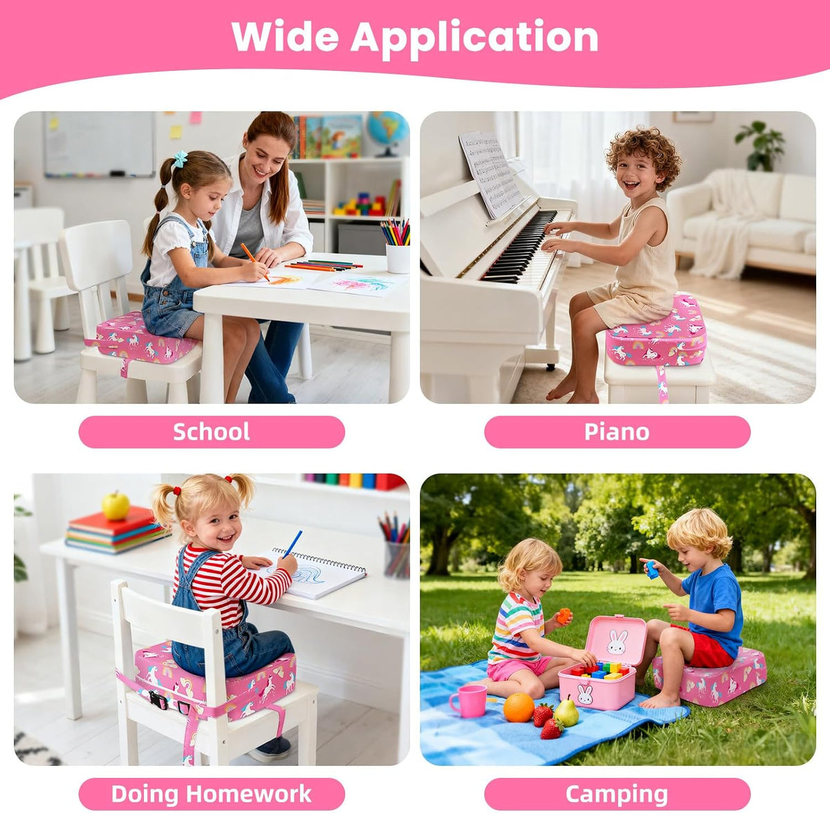 Toddler Booster Seat for Table Kitchen Chair, Excavator