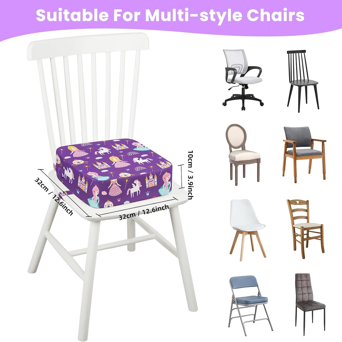Toddler Booster Seat for Table Kitchen Chair, Excavator