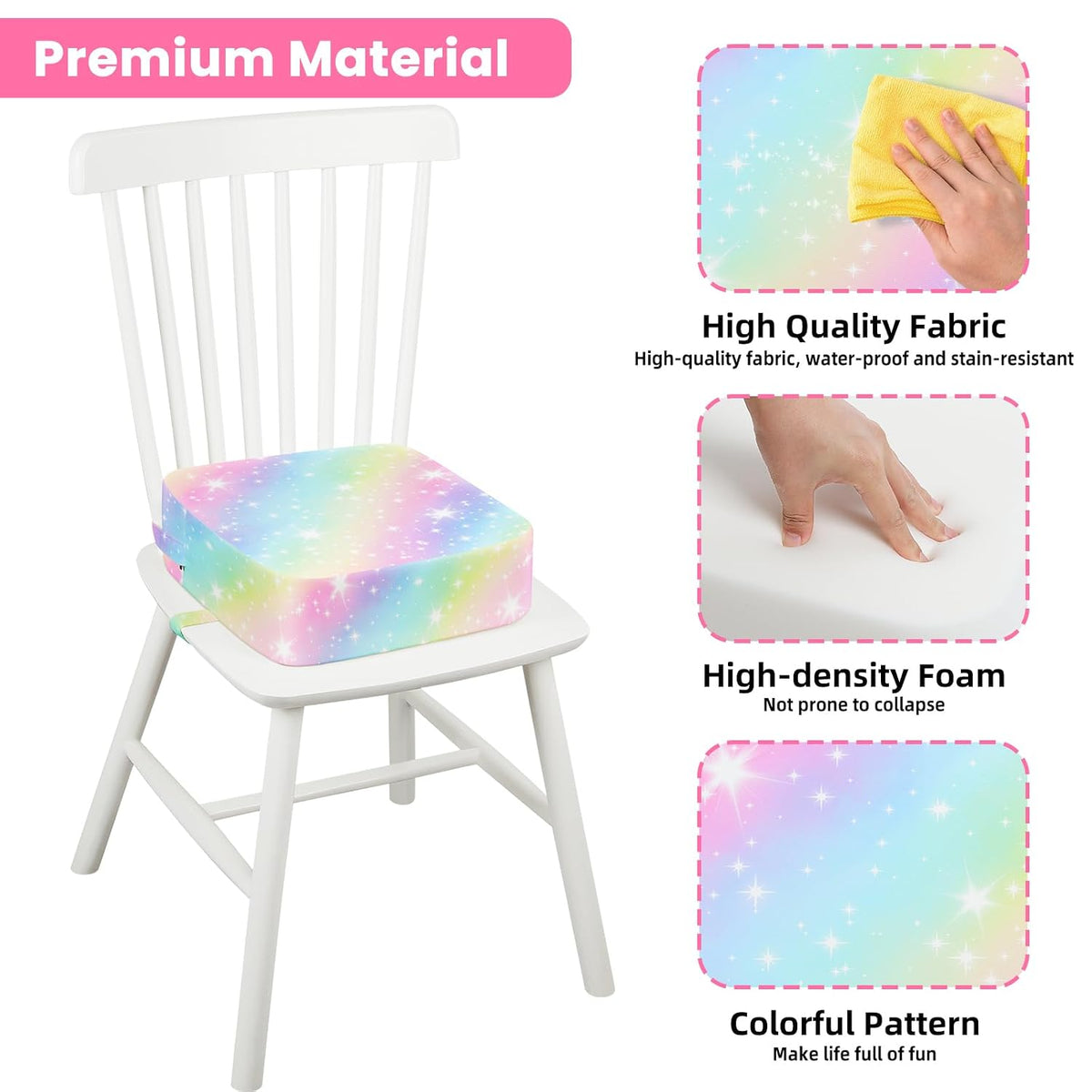 Toddler Booster Seat for Table Kitchen Chair, Excavator