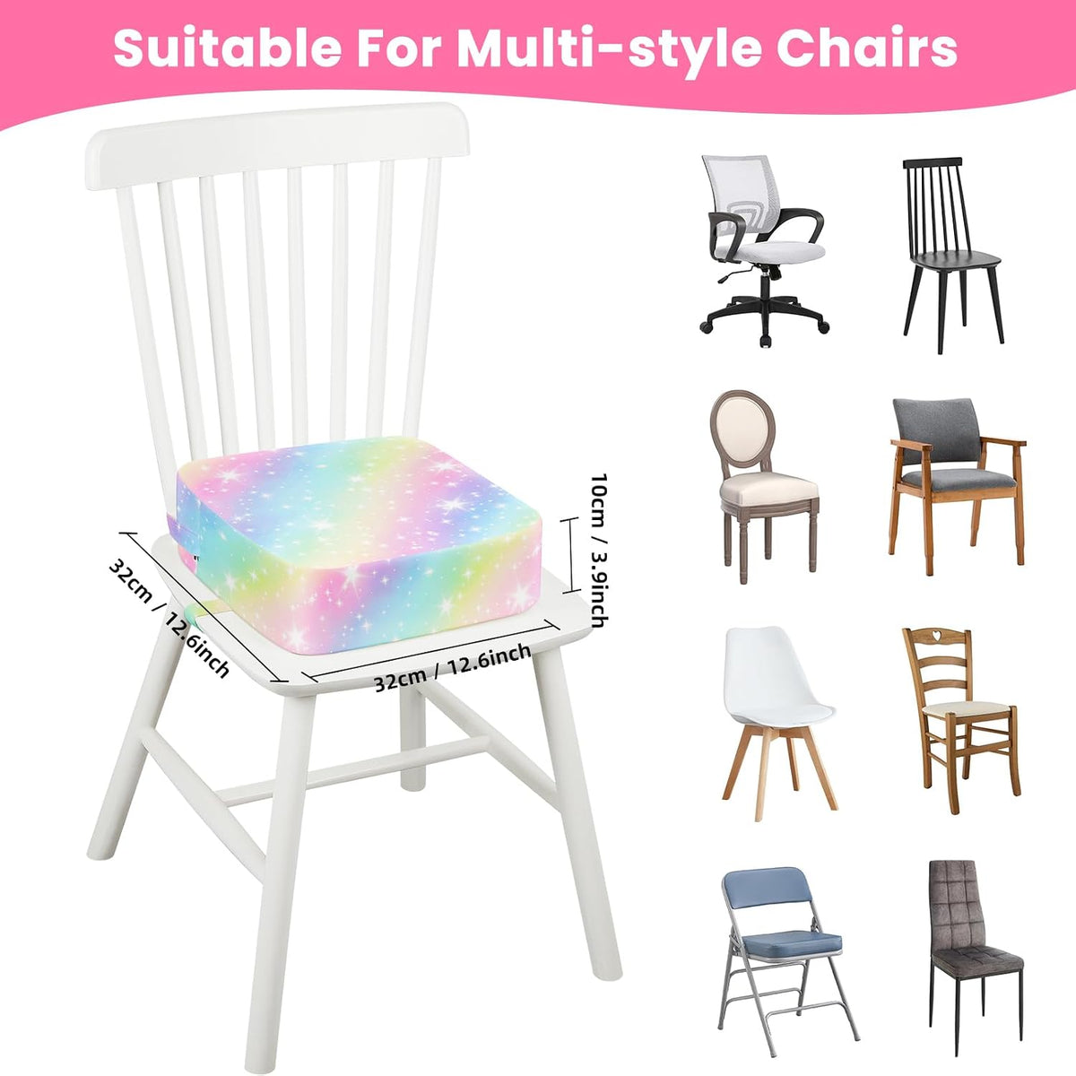 Toddler Booster Seat for Table Kitchen Chair, Excavator