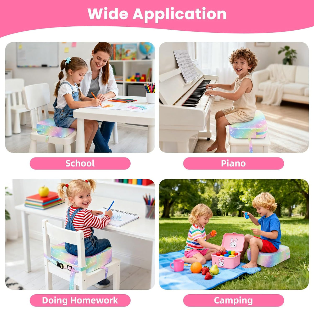 Toddler Booster Seat for Table Kitchen Chair, Excavator
