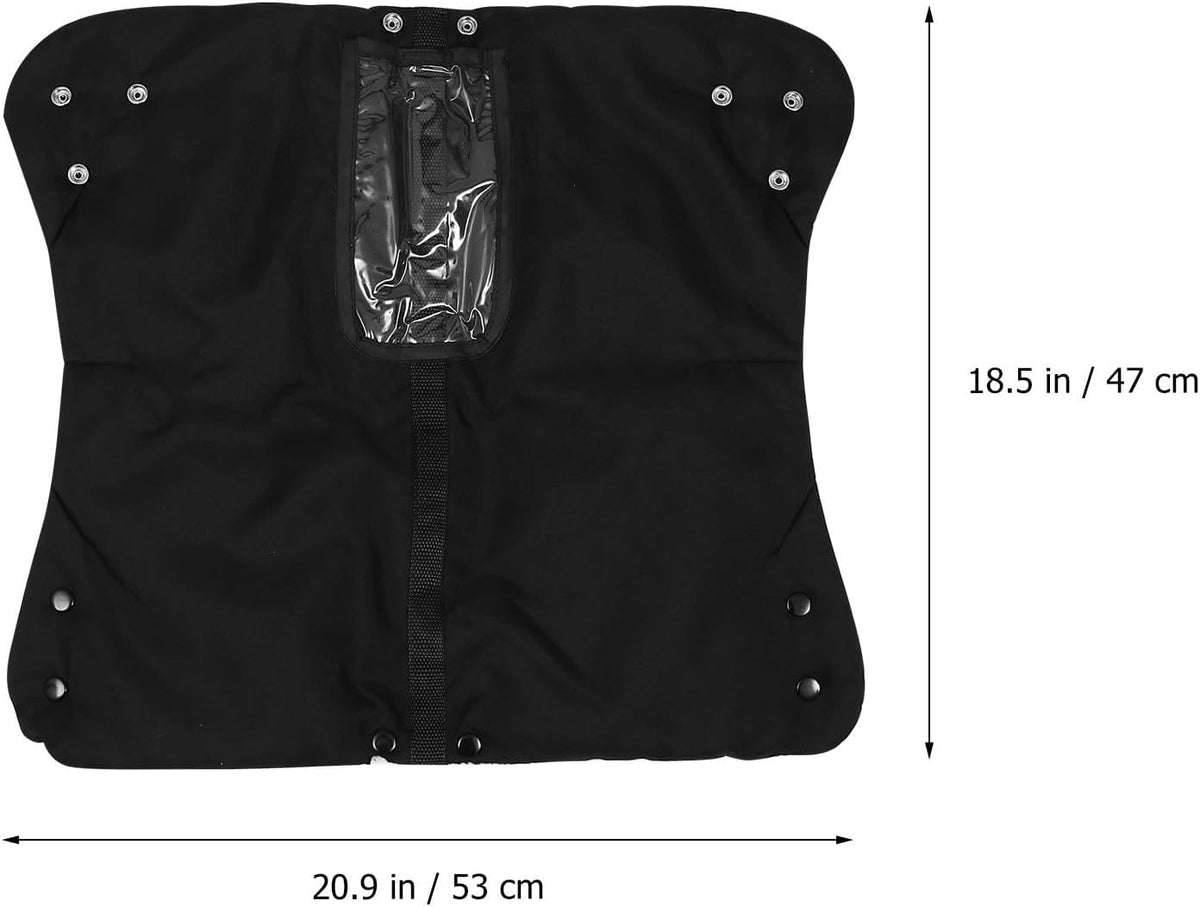 Winter Stroller Gloves with Thick Oxford Fabric and Plush Lining, Windproof and Warm Hand Muff for Outdoor Stroller Bars in Cold Weather