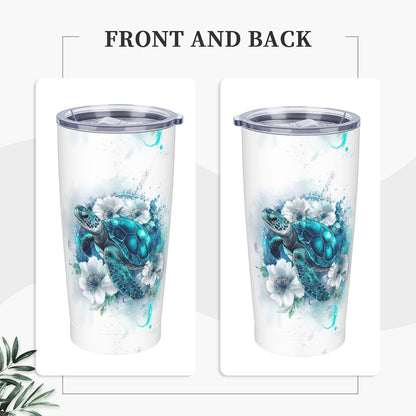 Cat Tumbler with Straw Lid Insulated Travel Coffee Mug 20 OZ Stainless Steel Cup for Outdoor Car Office Kitchen