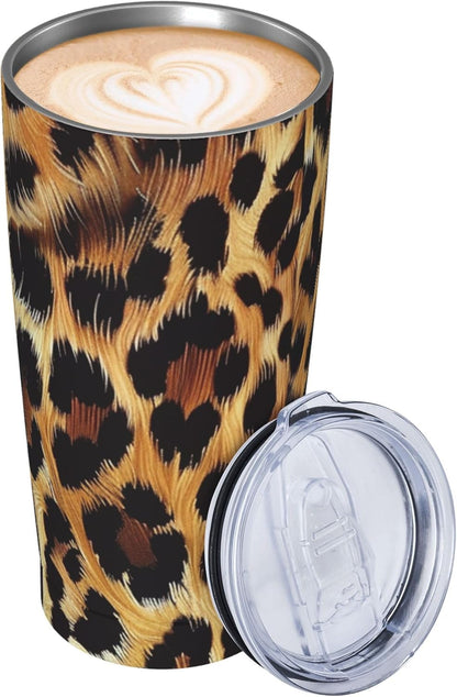Cat Tumbler with Straw Lid Insulated Travel Coffee Mug 20 OZ Stainless Steel Cup for Outdoor Car Office Kitchen