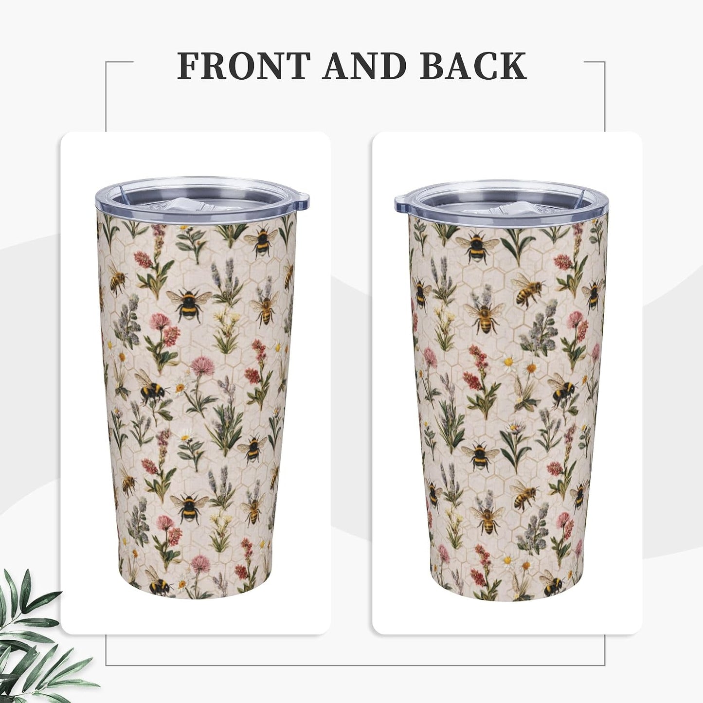 Cat Tumbler with Straw Lid Insulated Travel Coffee Mug 20 OZ Stainless Steel Cup for Outdoor Car Office Kitchen