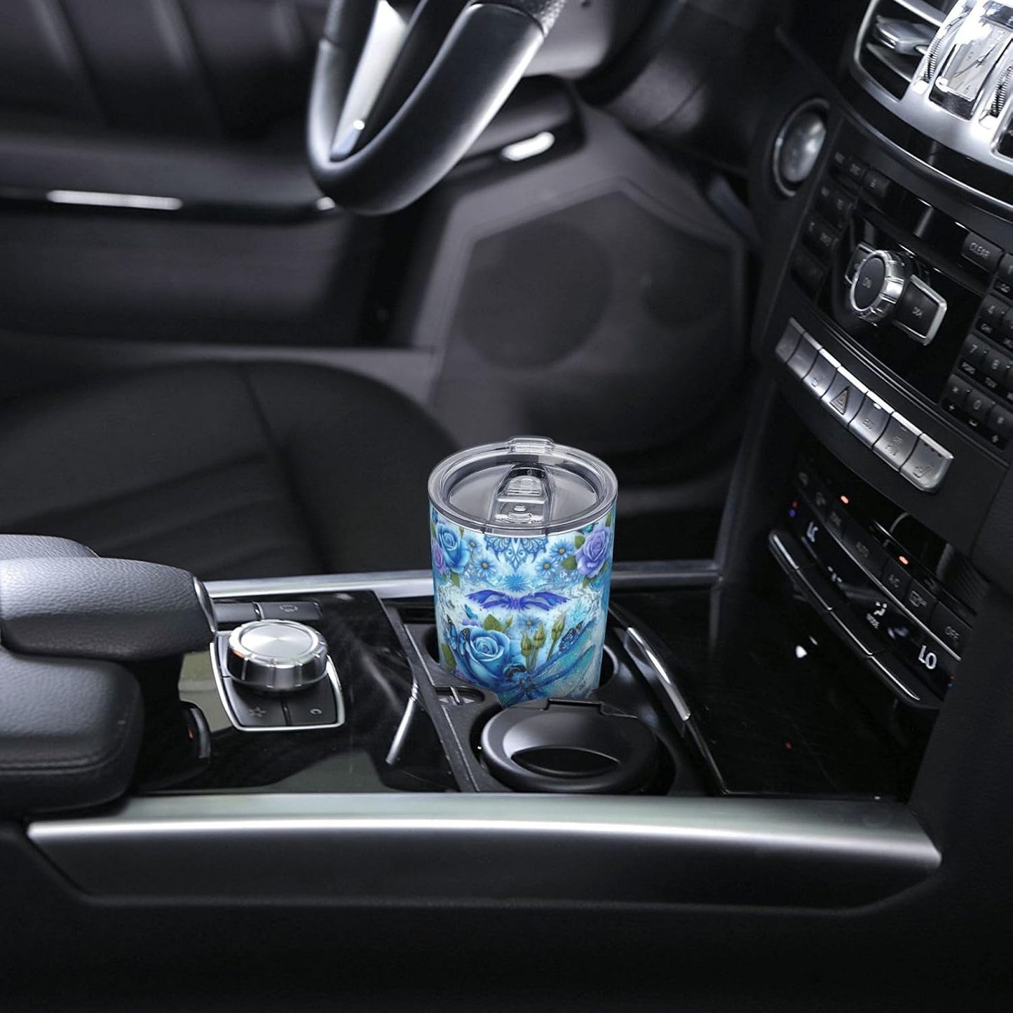 Cat Tumbler with Straw Lid Insulated Travel Coffee Mug 20 OZ Stainless Steel Cup for Outdoor Car Office Kitchen