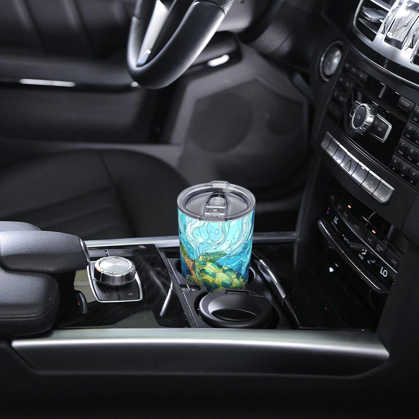 Cat Tumbler with Straw Lid Insulated Travel Coffee Mug 20 OZ Stainless Steel Cup for Outdoor Car Office Kitchen