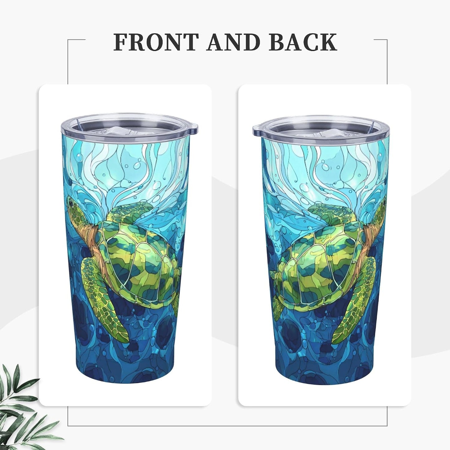 Cat Tumbler with Straw Lid Insulated Travel Coffee Mug 20 OZ Stainless Steel Cup for Outdoor Car Office Kitchen