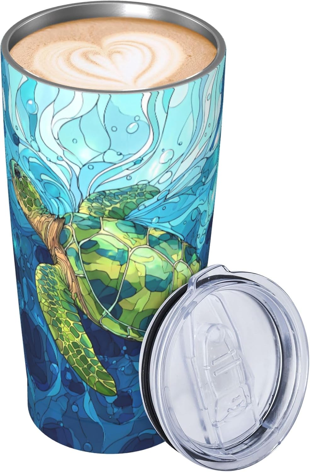 Cat Tumbler with Straw Lid Insulated Travel Coffee Mug 20 OZ Stainless Steel Cup for Outdoor Car Office Kitchen