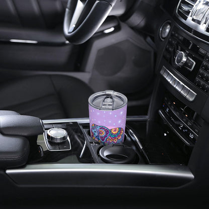 Cat Tumbler with Straw Lid Insulated Travel Coffee Mug 20 OZ Stainless Steel Cup for Outdoor Car Office Kitchen