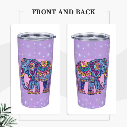 Cat Tumbler with Straw Lid Insulated Travel Coffee Mug 20 OZ Stainless Steel Cup for Outdoor Car Office Kitchen