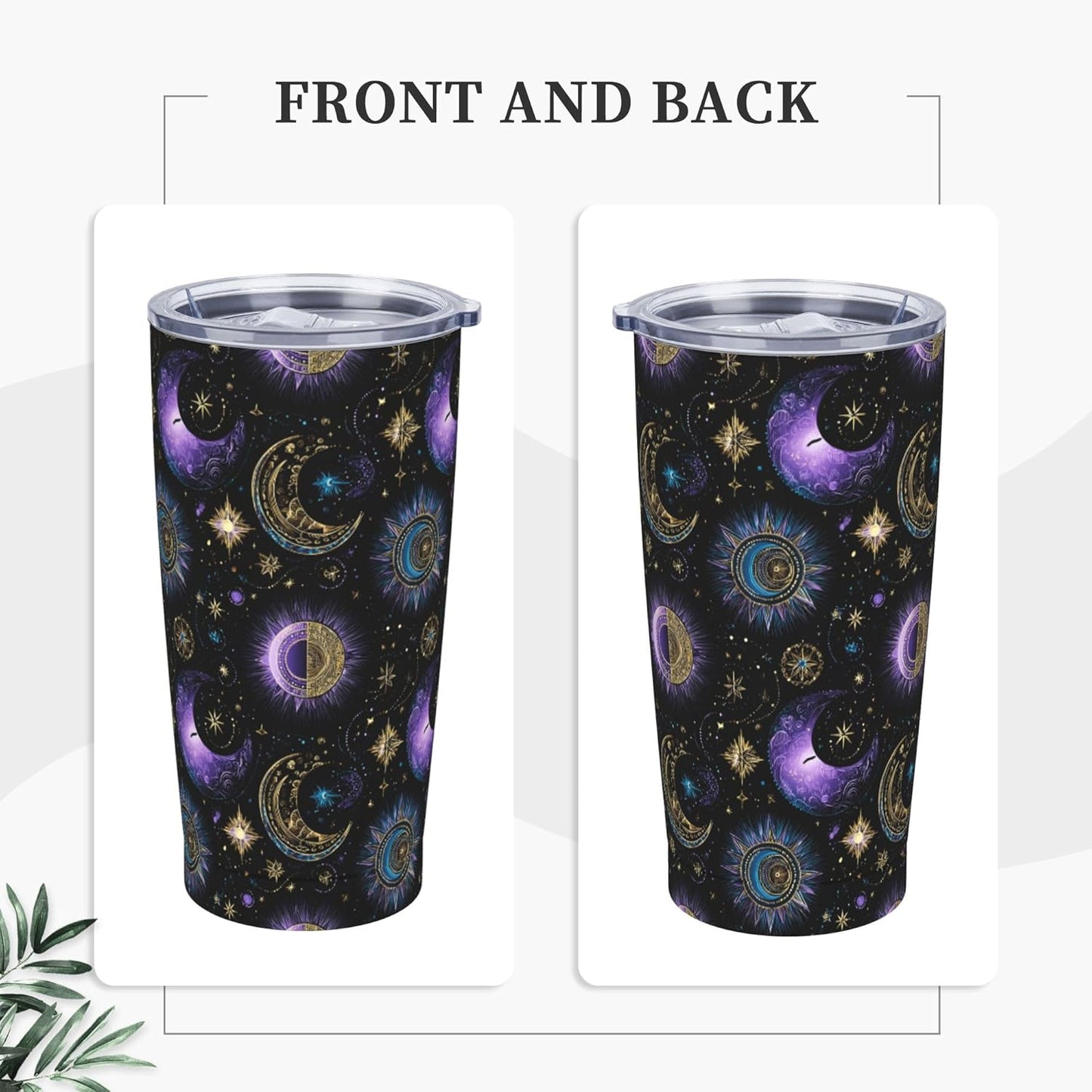 Cat Tumbler with Straw Lid Insulated Travel Coffee Mug 20 OZ Stainless Steel Cup for Outdoor Car Office Kitchen