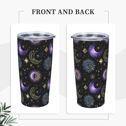 Cat Tumbler with Straw Lid Insulated Travel Coffee Mug 20 OZ Stainless Steel Cup for Outdoor Car Office Kitchen