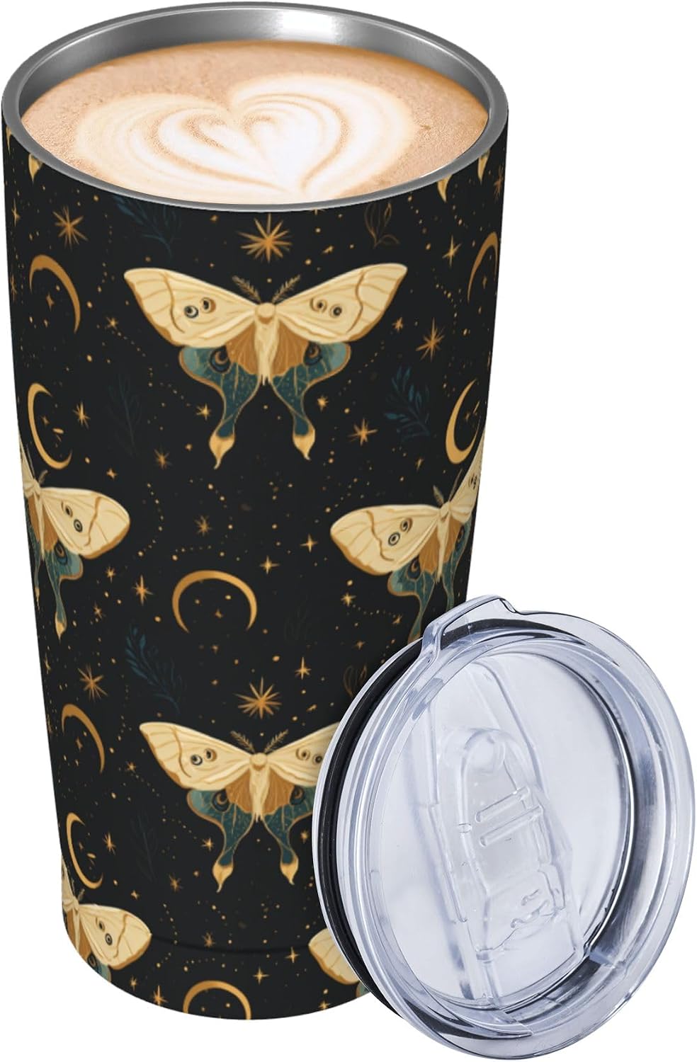 Cat Tumbler with Straw Lid Insulated Travel Coffee Mug 20 OZ Stainless Steel Cup for Outdoor Car Office Kitchen