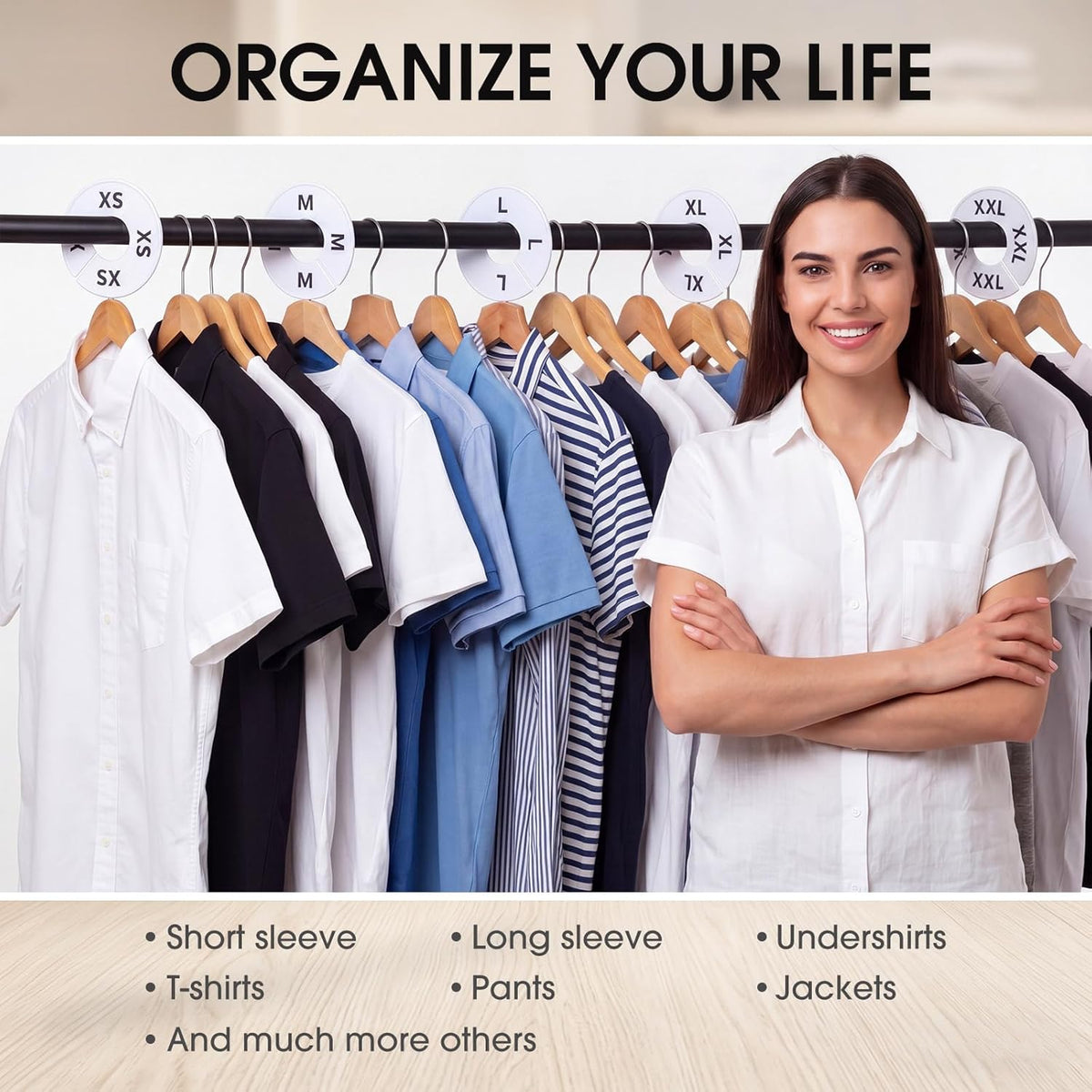 20 Round Closet Dividers for Clothing Rack Organizers