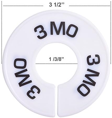 20 Round Closet Dividers for Clothing Rack Organizers