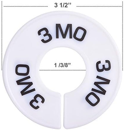 20 Round Closet Dividers for Clothing Rack Organizers