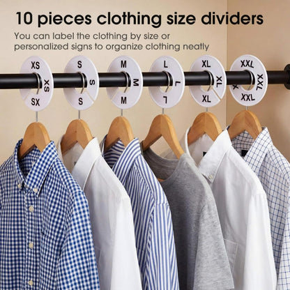 20 Round Closet Dividers for Clothing Rack Organizers