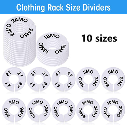 20 Round Closet Dividers for Clothing Rack Organizers