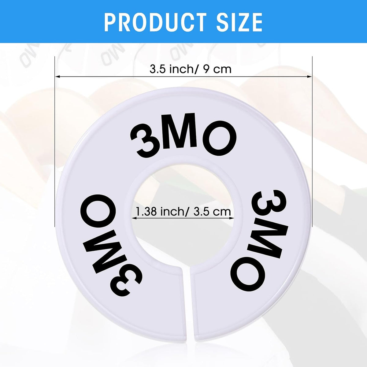 20 Round Closet Dividers for Clothing Rack Organizers