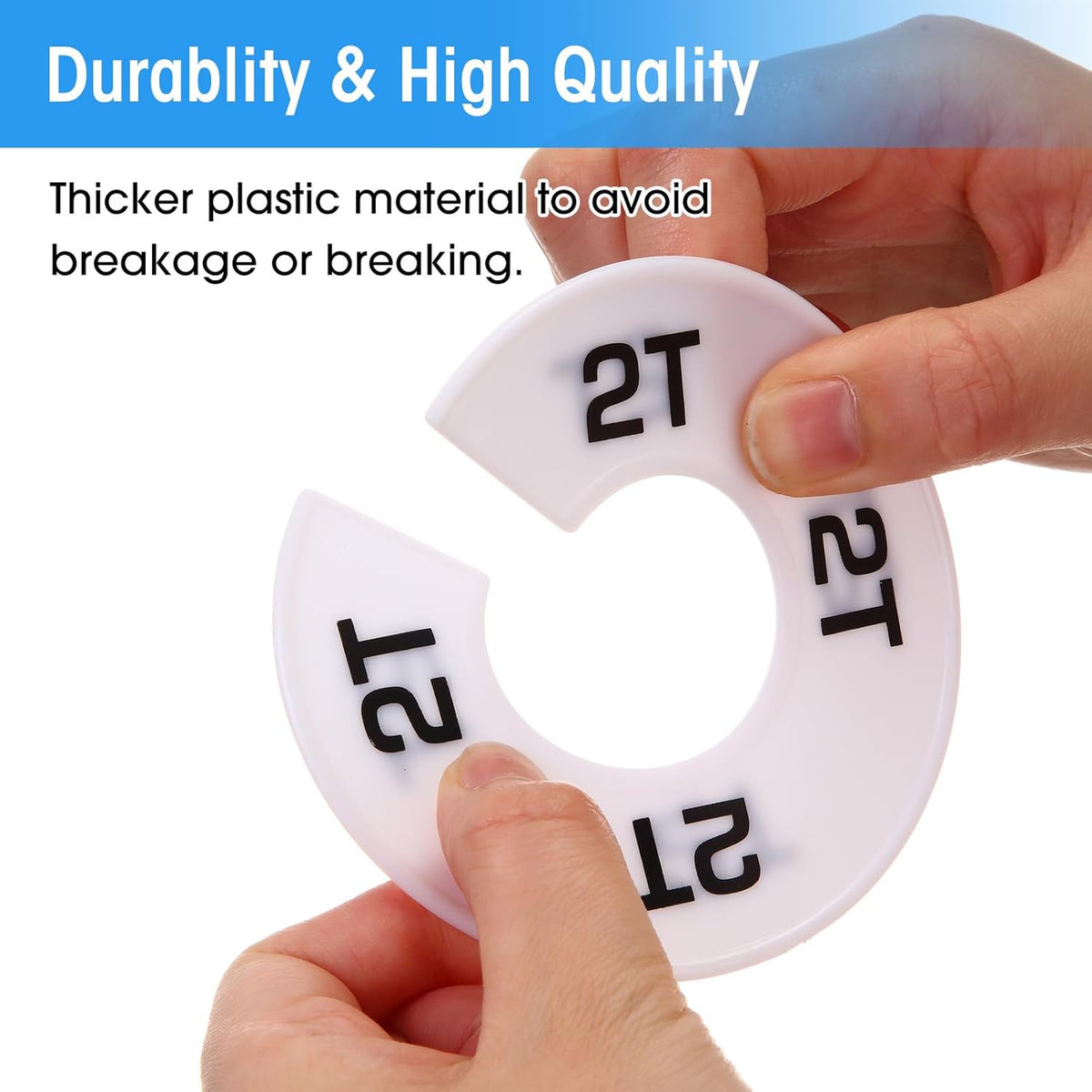20 Round Closet Dividers for Clothing Rack Organizers